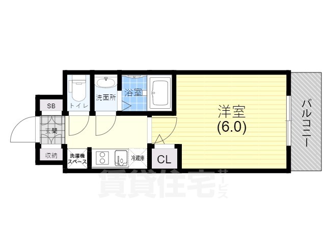 レジュールアッシュ神戸ハーバーランドの間取り