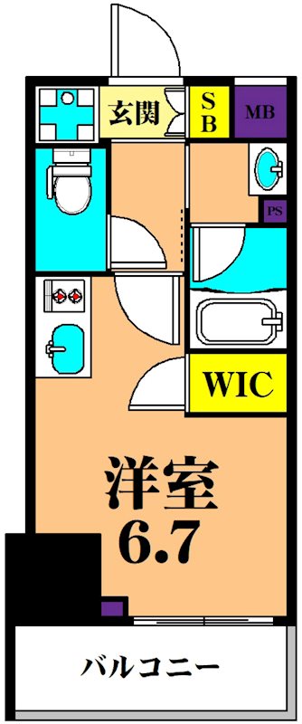 品川区大井のマンションの間取り