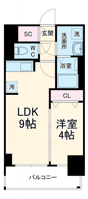 【プレサンス名駅南エディフィスの間取り】