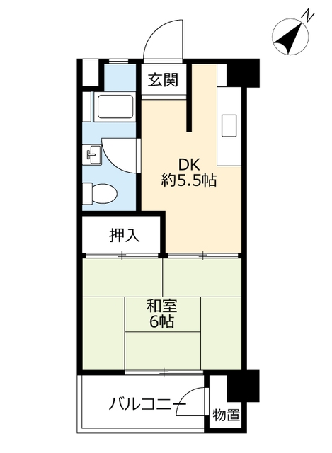 ＵＲ清滝第二の間取り