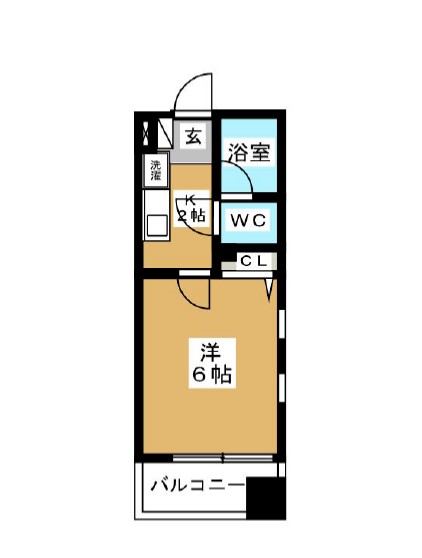 品川区北品川のマンションの間取り