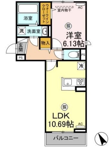 プランドール汐見の間取り