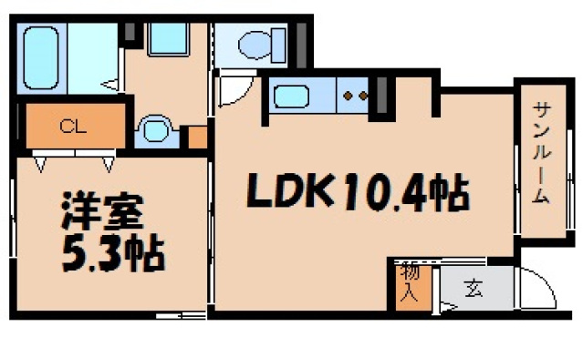 瀬野５丁目アパート（０２７７９８２０１）の間取り