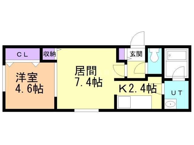 札幌市北区麻生町のマンションの間取り