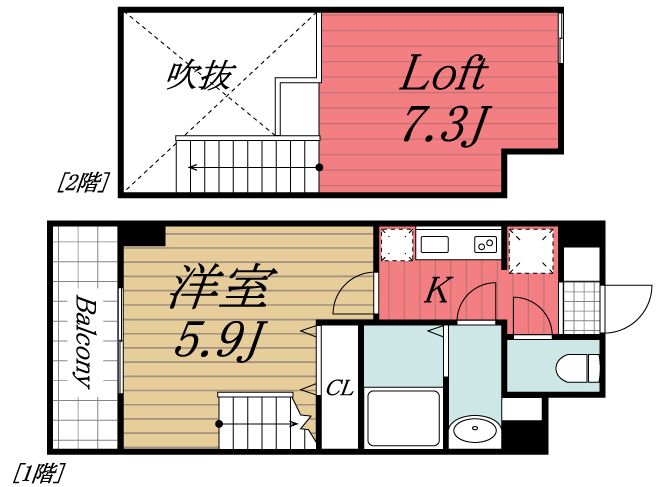 四街道市鹿渡のマンションの間取り