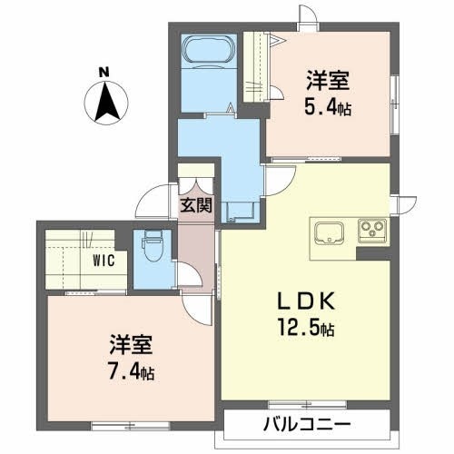 プロヌーブ不来方IIの間取り