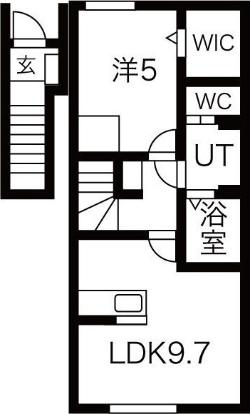 滝沢市鵜飼狐洞新築の間取り