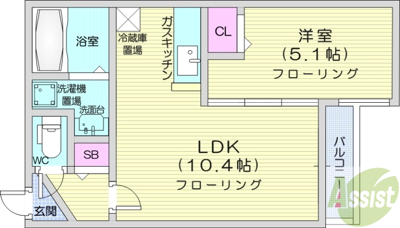 コローレE6の間取り