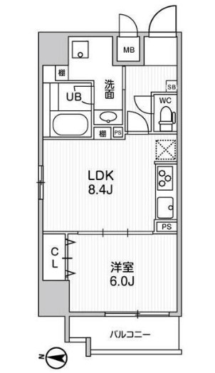 墨田区菊川のマンションの間取り