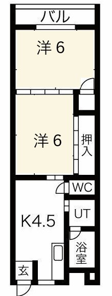 タカタハイツ江南の間取り