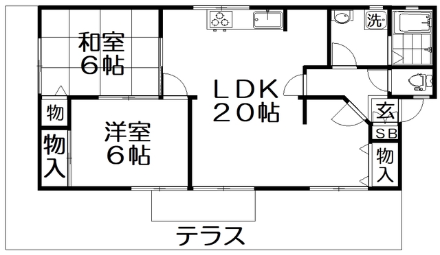 柿木ハイツの間取り