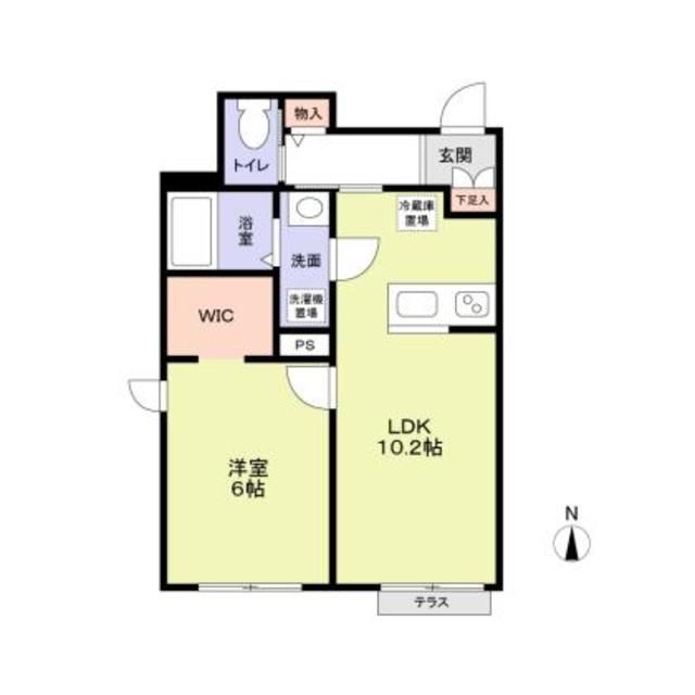 中野区江原町のアパートの間取り