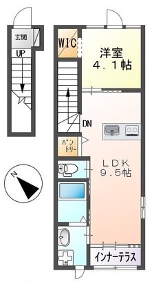 【川崎市多摩区菅北浦のアパートの間取り】