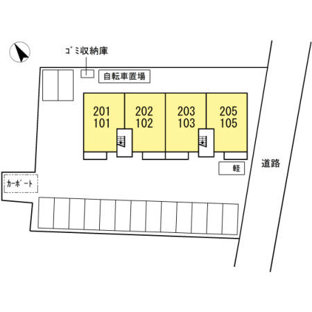 【福山市東川口町のアパートのその他共有部分】