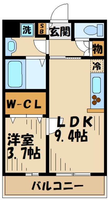 川崎市麻生区岡上のマンションの間取り