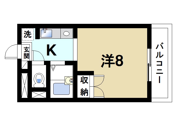 大和郡山市南郡山町のマンションの間取り