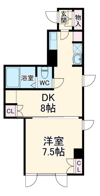 市川市市川南のマンションの間取り