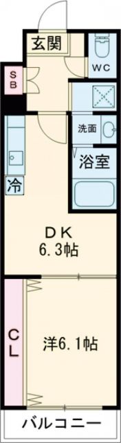 シャイン東山の間取り