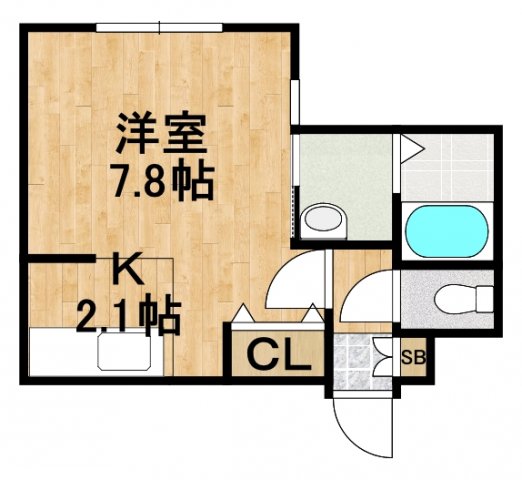 キングフィッシャー恵庭の間取り