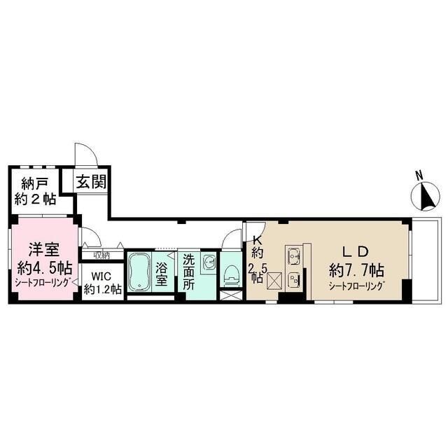 小金井市本町のマンションの間取り