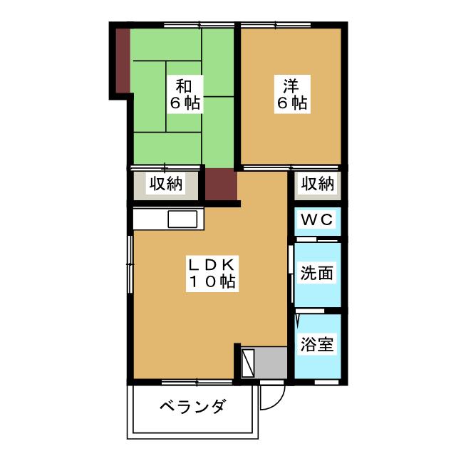 篠原コーポの間取り