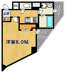 エスカーサ大阪ＷＥＳＴの間取り