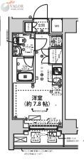 横浜市南区真金町のマンションの間取り