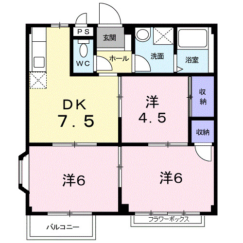 エルディムタジオの間取り