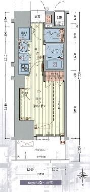 名古屋市中区伊勢山のマンションの間取り