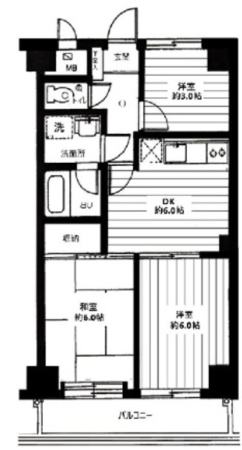 グローリア初穂ときわ台の間取り