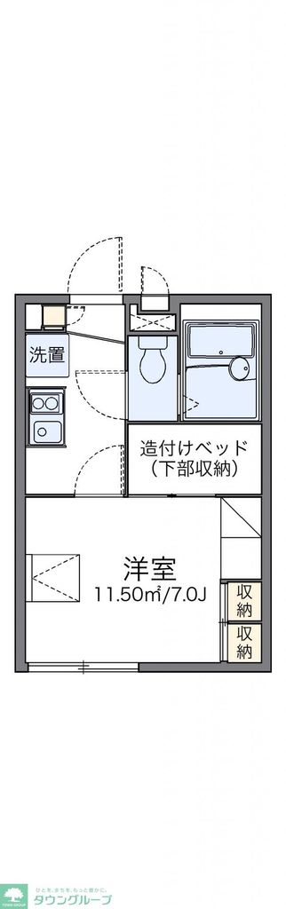 レオパレスＹＵＺＵＲＩＨＡの間取り