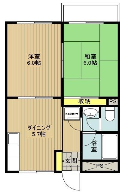 江戸川区船堀のマンションの間取り