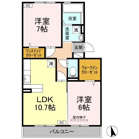 ロイヤル・メゾン　B棟の間取り