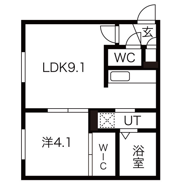 Bluebell Wood N19の間取り