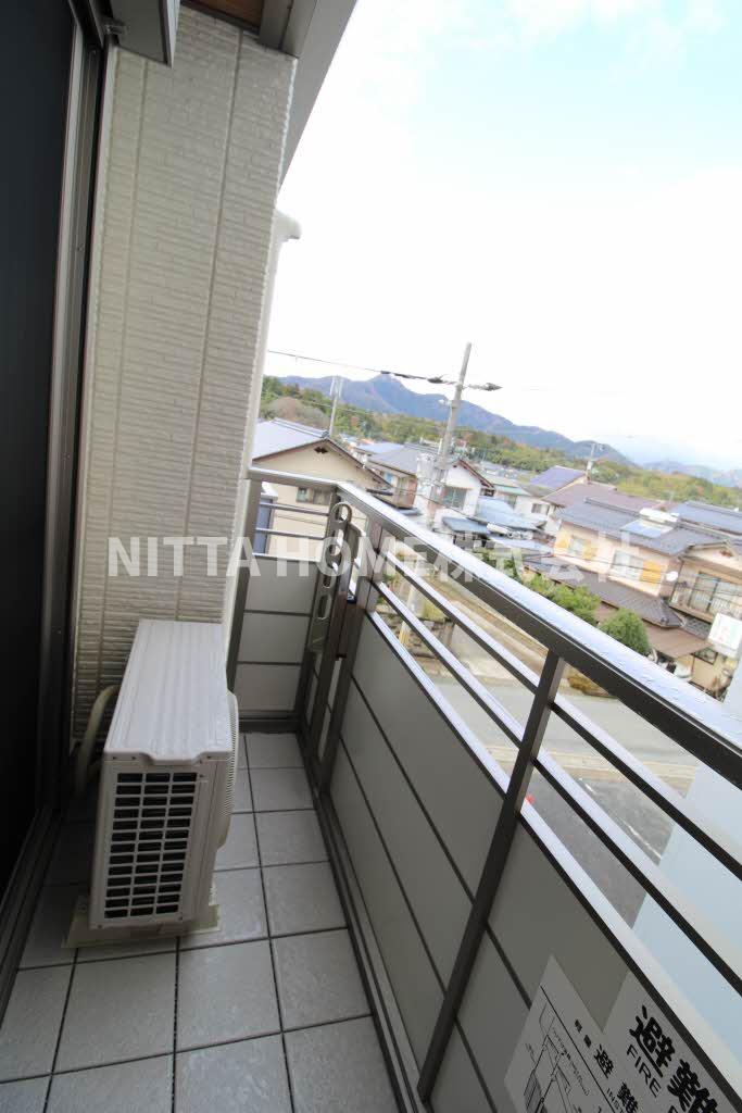 バルコニー　最上階のバルコニーで見晴らしGOOD！