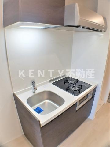 キッチン　コンパクトなキッチンで掃除もラクラク