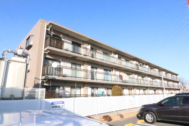 建物外観　南向きのマンション。経済的な都市ガスです◆ハウスメイト管理物