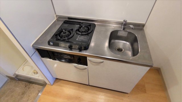 キッチン　ガスコンロのキッチンです