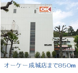 スーパー　オーケー成城店（スーパー）まで850m
