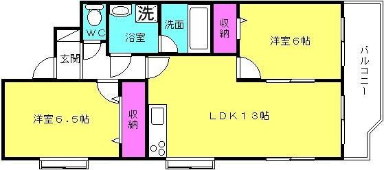 ボナールFujiの間取り写真