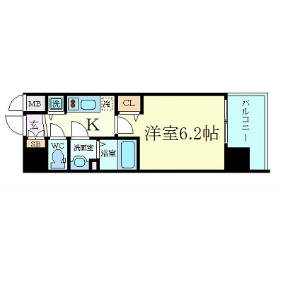 プレサンス南森町駅前の間取り写真
