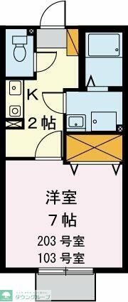 プリシェールtsubakiの間取り写真