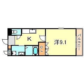 アルコバレーノ白水の間取り写真