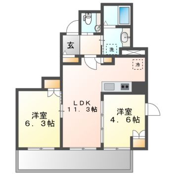 ザ・パークハウス名古屋伏見の間取り写真