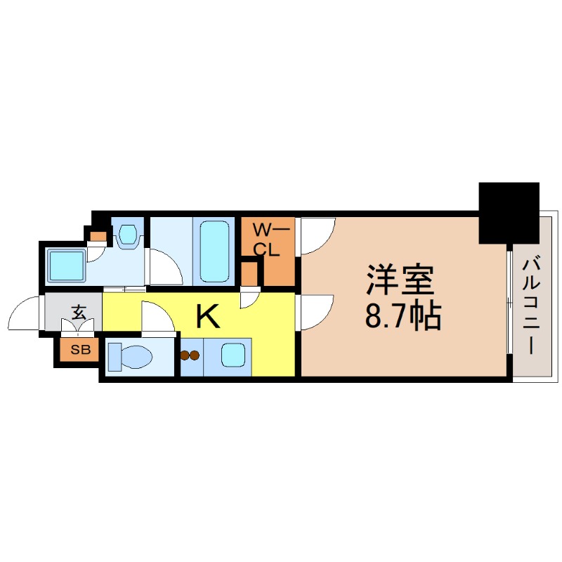 地下鉄東山線 池下駅 徒歩2分 13階建 築7年の間取り写真