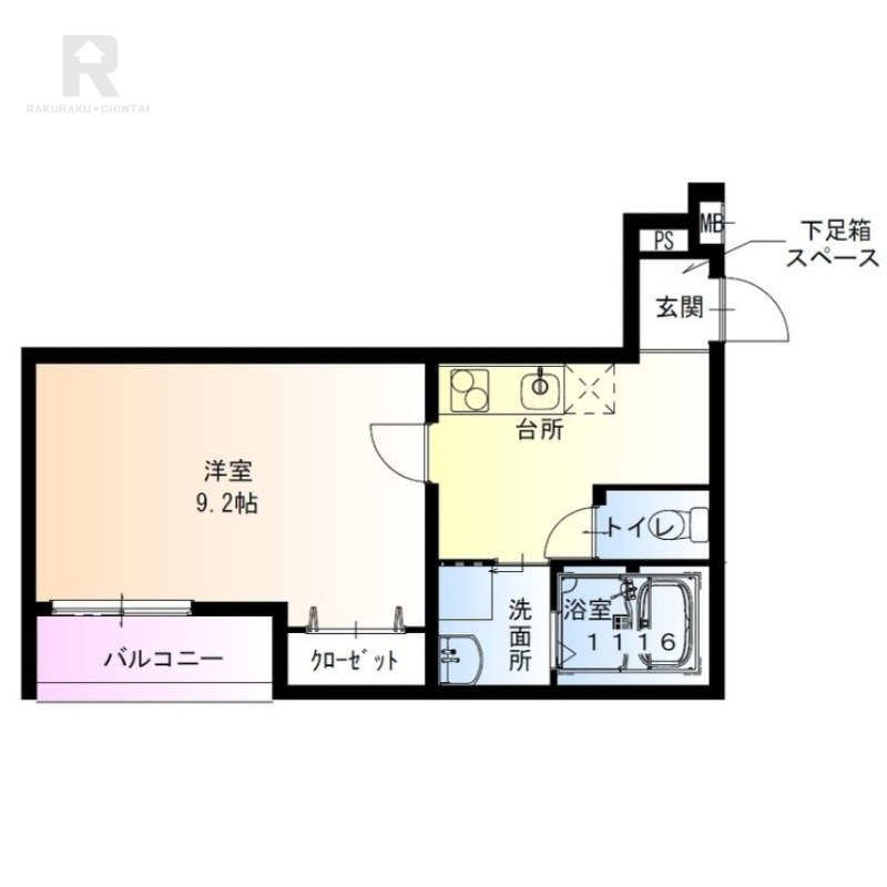 京阪本線 西三荘駅 徒歩5分 3階建 築4年の間取り写真
