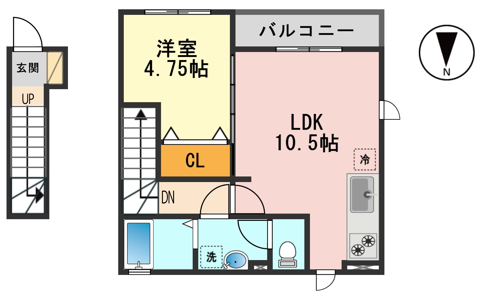 ＪＲ総武線 新小岩駅 徒歩12分 2階建 築17年の間取り写真