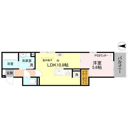 GRAMM殿城の間取り写真