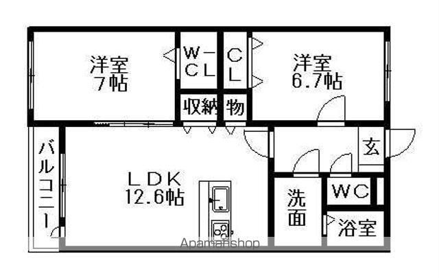 シエスタ神明IIの間取り写真