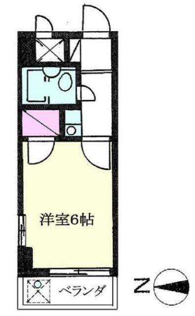京王相模原線 京王堀之内駅 徒歩8分 5階建 築36年の間取り写真